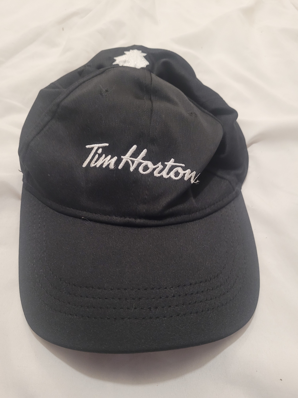 Tim Hortons Black Embroidered Logo Cap